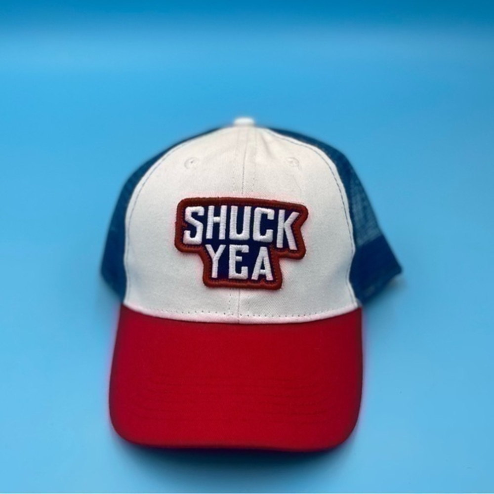 NWT - Embroidered “Shuck Yea” Trucker Hat
